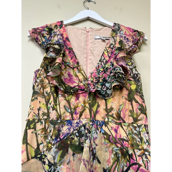 Badgley Mischka Multicolor Floral Maxi Dress - Picture 5 of 15